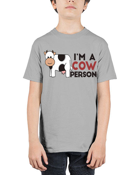 im a cow person - cow - Youth Tee Unisex