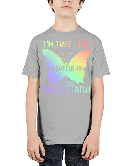 im just like a butterfly pretty to see - butterfly - Youth Tee Unisex