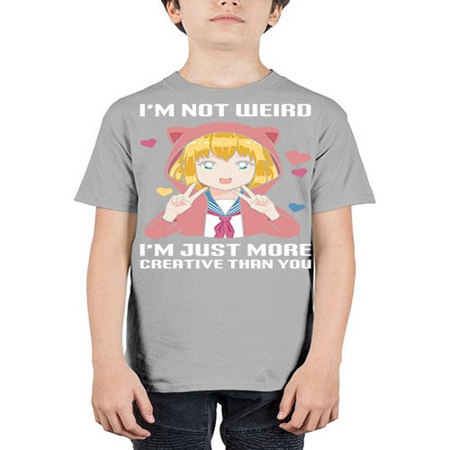 im not wierd im just more creative than you248# - anime - Youth Tee Unisex