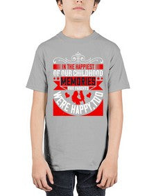 in the happiest of our childhood memories our parents were happy too 343# - parents day - Youth Tee Unisex