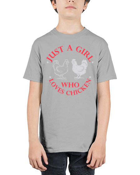 just a girl who loves chicken Style 3# - chicken - Youth Tee Unisex
