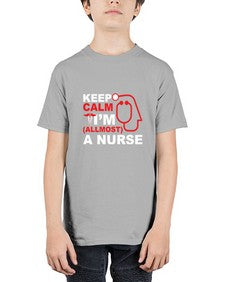 keep calm i m allmost a nurse 1024# - nurse - Youth Tee Unisex