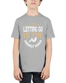 letting go is the hardest asana  408# - yoga - Youth Tee Unisex