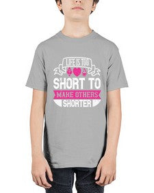 life is too short to make others shorter 317# - vegan - Youth Tee Unisex