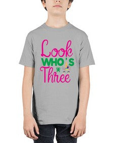 look whos three 266# - unicorn - Youth Tee Unisex