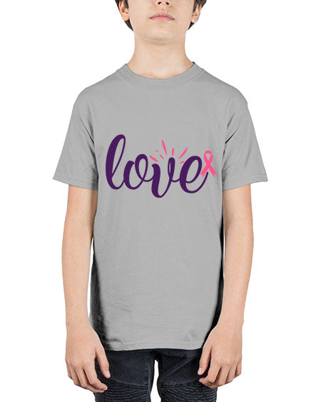 love Style 7# - breast cancer - Youth Tee Unisex