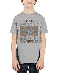 love is the chain whereby to bind a child to its parents 386# - parents day - Youth Tee Unisex