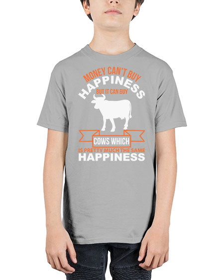 money can’t buy happiness but it can buy cows which is pretty much the same happiness Style 1# - cow - Youth Tee Unisex