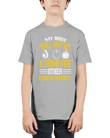 my body will not be a tomb 348# - vegan - Youth Tee Unisex