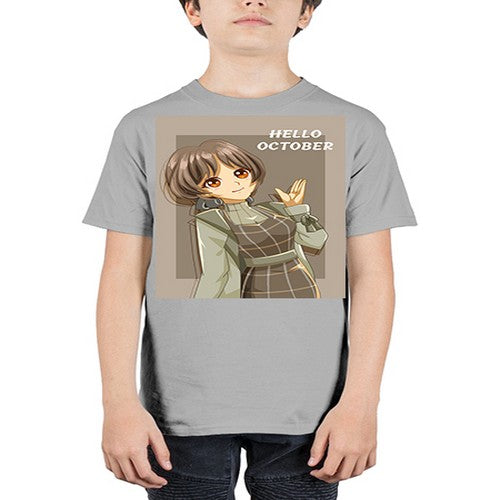of beautiful girl in hello october 133# - anime - Youth Tee Unisex