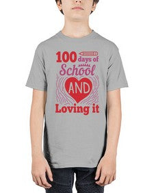 one hundred days of school and loving it 571# - one hundred days - Youth Tee Unisex