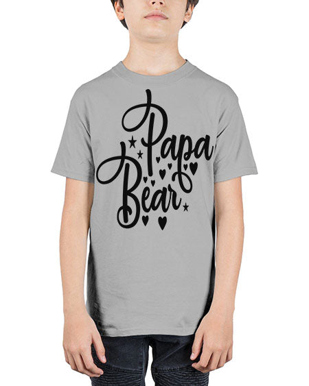 papa bear 219# - bears - animals - Youth Tee Unisex