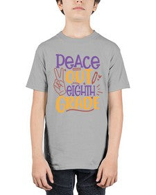 peace out eighth grade 616# - eighth grade - Youth Tee Unisex