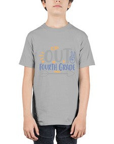 peace out fourth grade 629# - fourth grade - Youth Tee Unisex