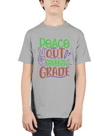 peace out seventh grade 644# - seventh grade - Youth Tee Unisex