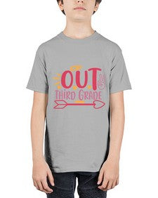 peace out third grade 647# - third grade - Youth Tee Unisex