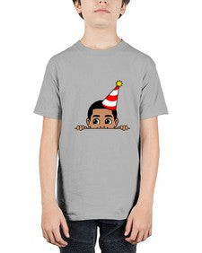 peekaboo afro birthday boy 21# - black boys or men - Youth Tee Unisex