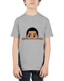 peekaboo boy 17# - black boys or men - Youth Tee Unisex