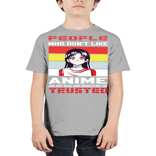 people who dont like anime are not to be trusted273# - anime - Youth Tee Unisex
