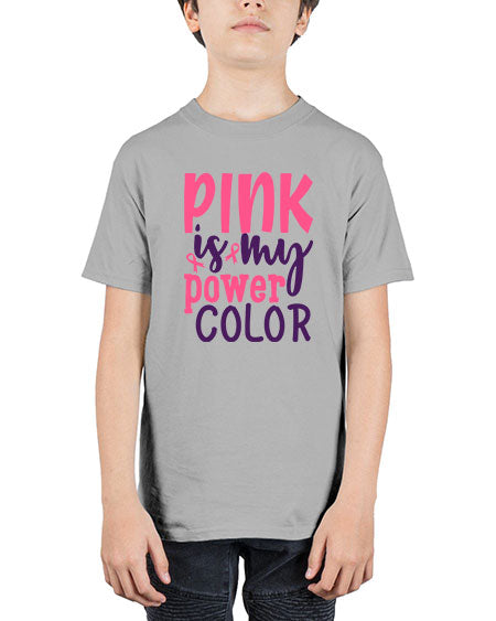 pink is my power color Style 5# - breast cancer - Youth Tee Unisex