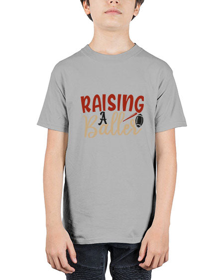 raising a baller 2278# - softball - Youth Tee Unisex