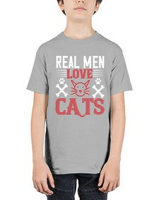 real man love cats Style 113# - cats - Youth Tee Unisex