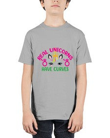 real unicorns have curves 374# - unicorn - Youth Tee Unisex