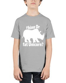 rhino or fat unicorn 376# - unicorn - Youth Tee Unisex