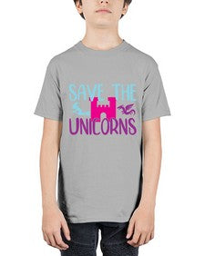 save the unicorns 390# - unicorn - Youth Tee Unisex