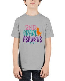 second grade asaurus 808# - second grade - Youth Tee Unisex