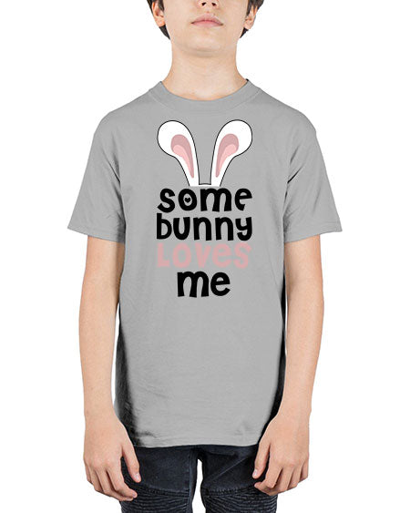 some bunny loves me - rabbit - Youth Tee Unisex