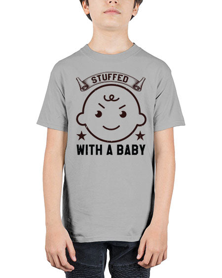 stuffed with a baby Style 210# - baby shower - Youth Tee Unisex
