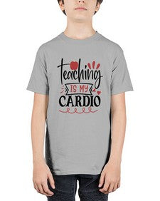 teaching is my cardio Style 401# - teacher - Youth Tee Unisex