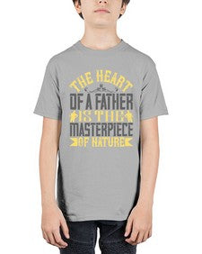 the heart of a father is the masterpiece of nature 590# - parents day - Youth Tee Unisex