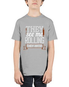 they see me rolling they hatin 427# - cooking - Youth Tee Unisex