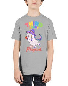 third Grade is Magical Unicorn 962# - third grade - Youth Tee Unisex