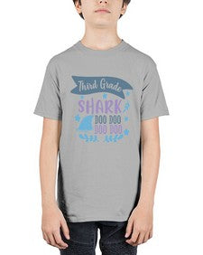 third grade shark doo doo doo doo 972# - third grade - Youth Tee Unisex