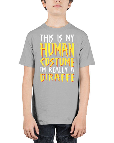 this is my human costume im really a giraffe - giraffee - Youth Tee Unisex