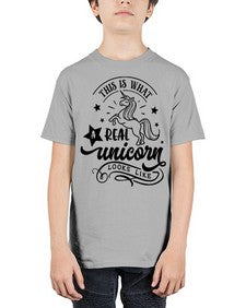 this is what a real unicorn black 436# - unicorn - Youth Tee Unisex