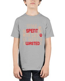 time spend with cat is never wasted Style 121# - cats - Youth Tee Unisex