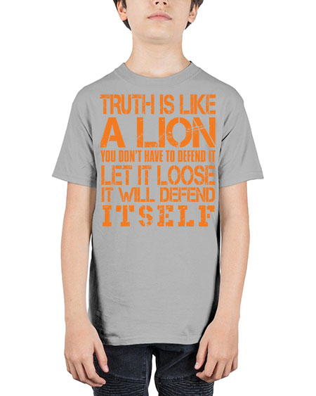 truth is like a lion - lion - Youth Tee Unisex