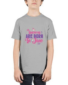 unicorns are born in june 524# - unicorn - Youth Tee Unisex