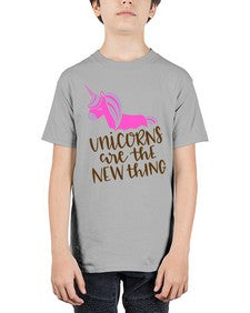 unicorns are the new thing 529# - unicorn - Youth Tee Unisex
