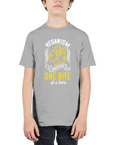 veganism saving millions one bite at a time 455# - vegan - Youth Tee Unisex