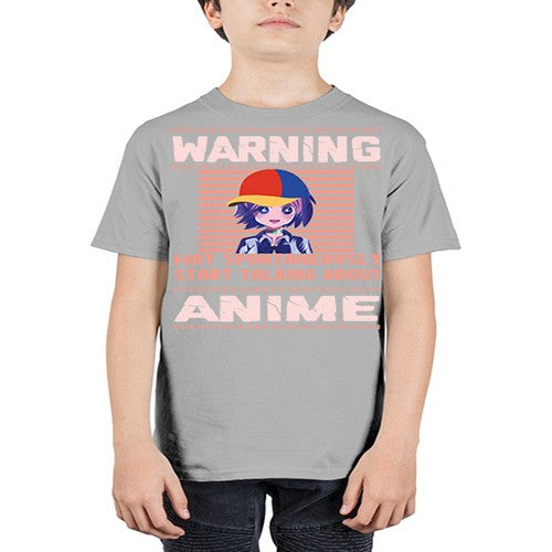 warning may spontaneously start talking about anime287# - anime - Youth Tee Unisex