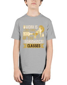 work is the curse of the drinking classes 490# - drinking - Youth Tee Unisex