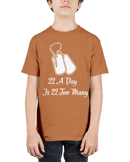 22 A Day is 22 30# - PTSD - Youth Tee Unisex
