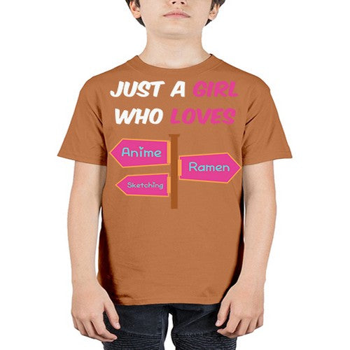 AGirl Who Love Anime Ramen Anime 189# - anime - Youth Tee Unisex