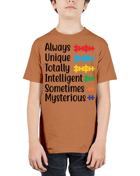 Always Unique Style 42# - autism - Youth Tee Unisex