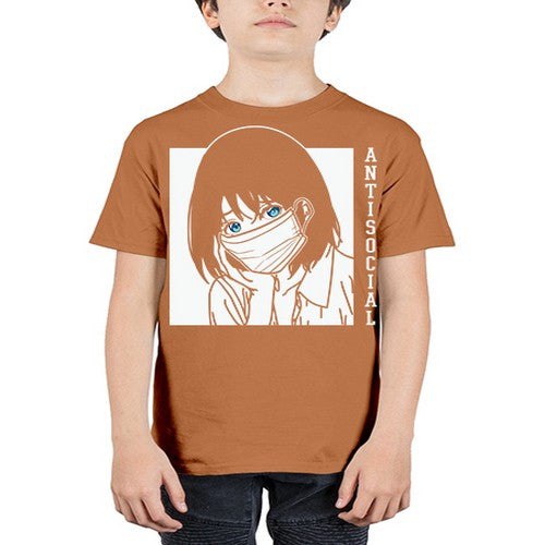Anti Social Japanese Text Anime Anime 221# - anime - Youth Tee Unisex
